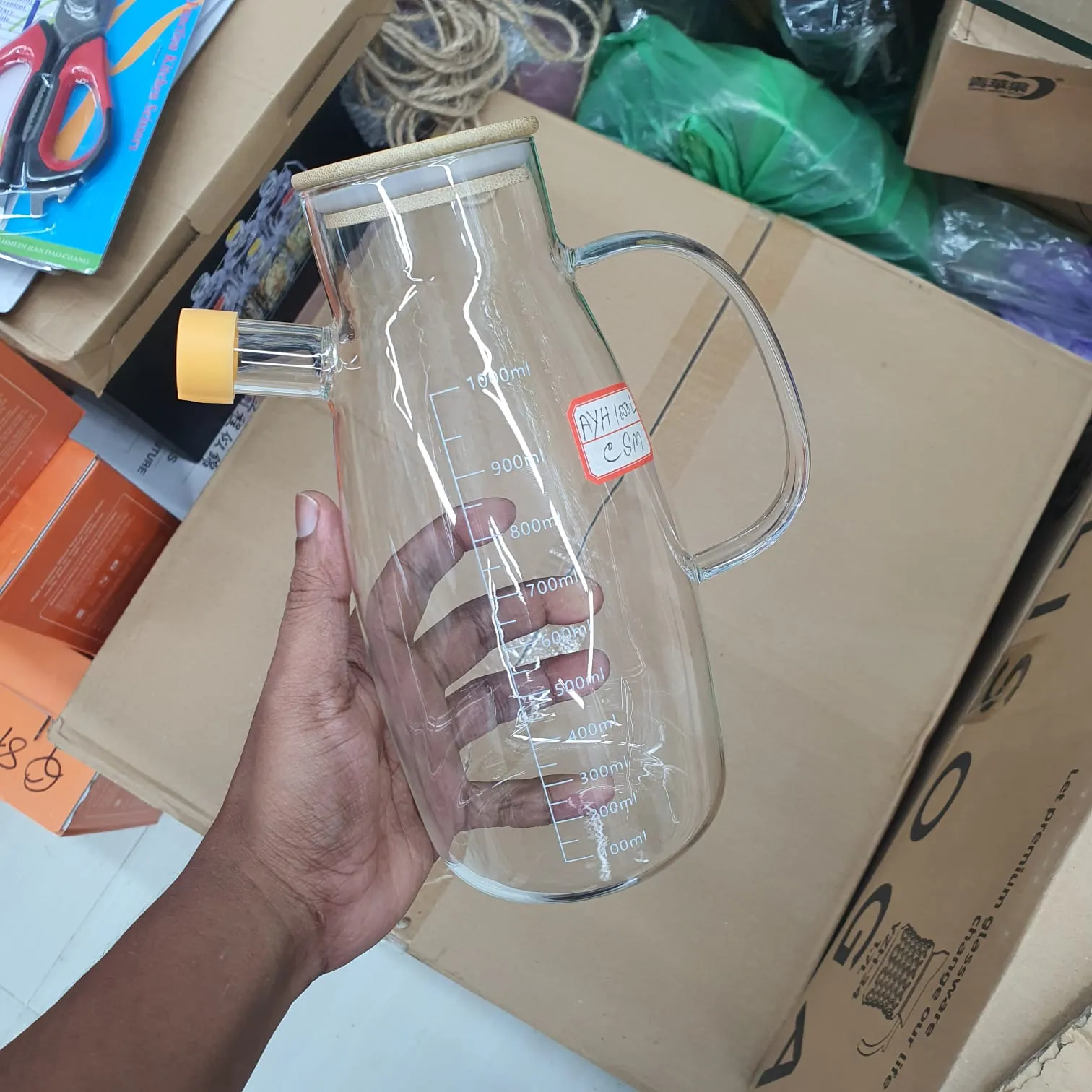 1000ml Glass Oilpot -AYH 00981