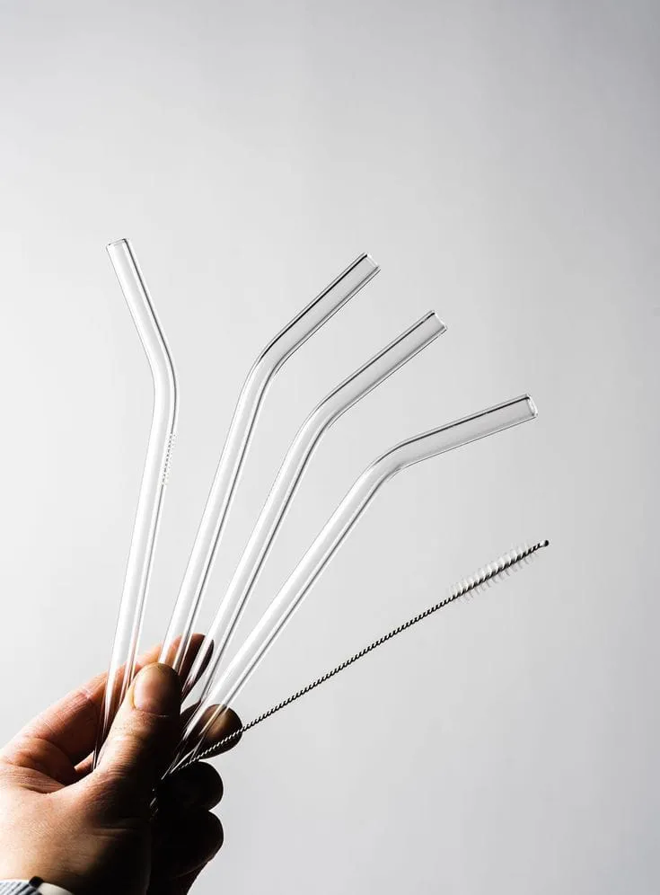 Transparent Glass Straws 00659