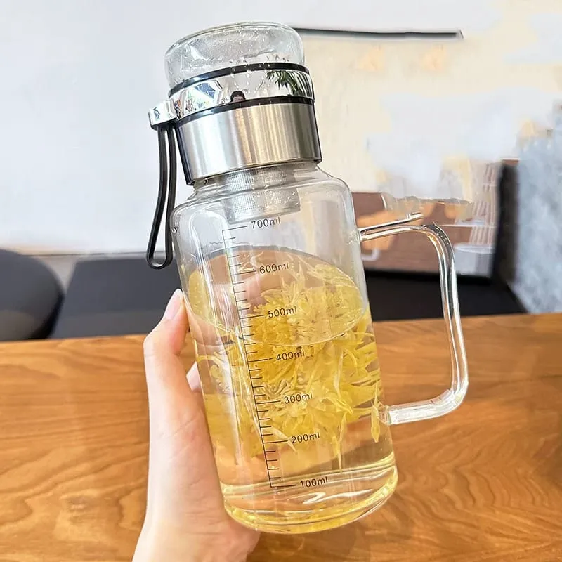 One Handle Sports Bottle Glass Lid 01093 - Image 3
