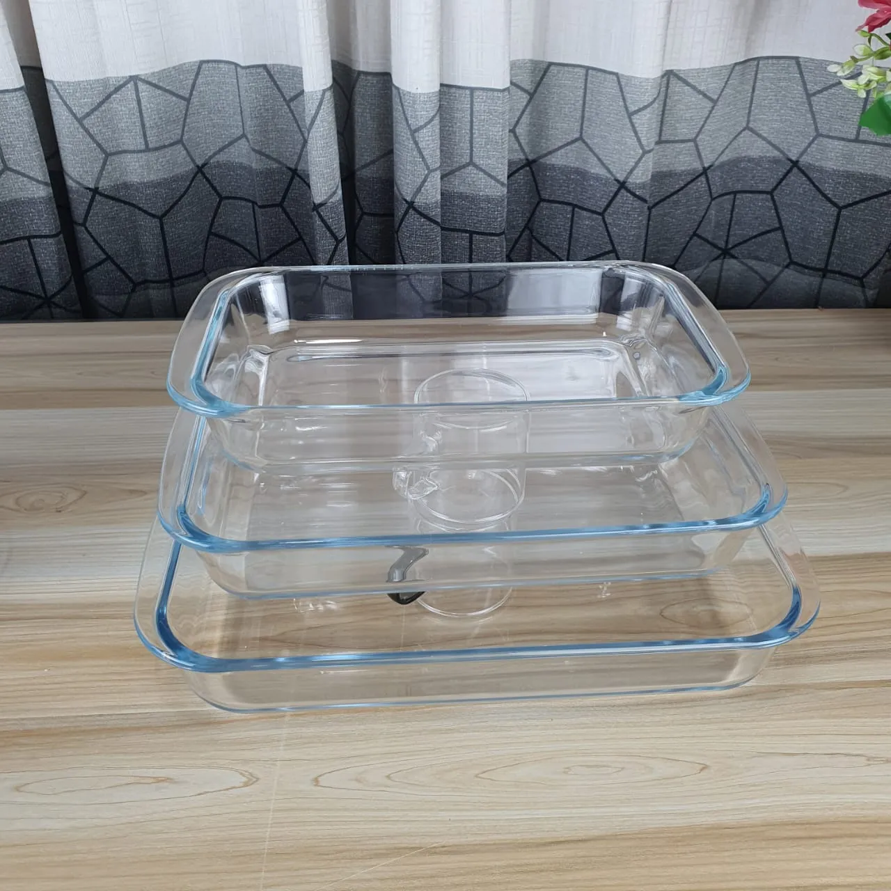 3pcs Oven Proof Rectangular Serving Dish 01368 - Image 4