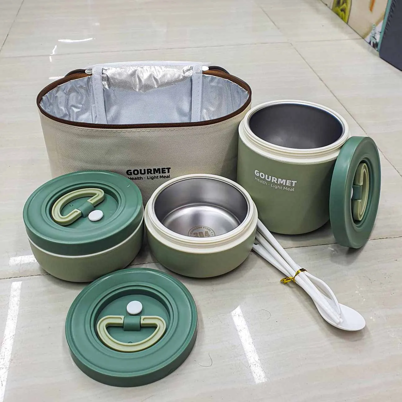 3pcs Lunch Box (GOURMET) 01310 - Image 4