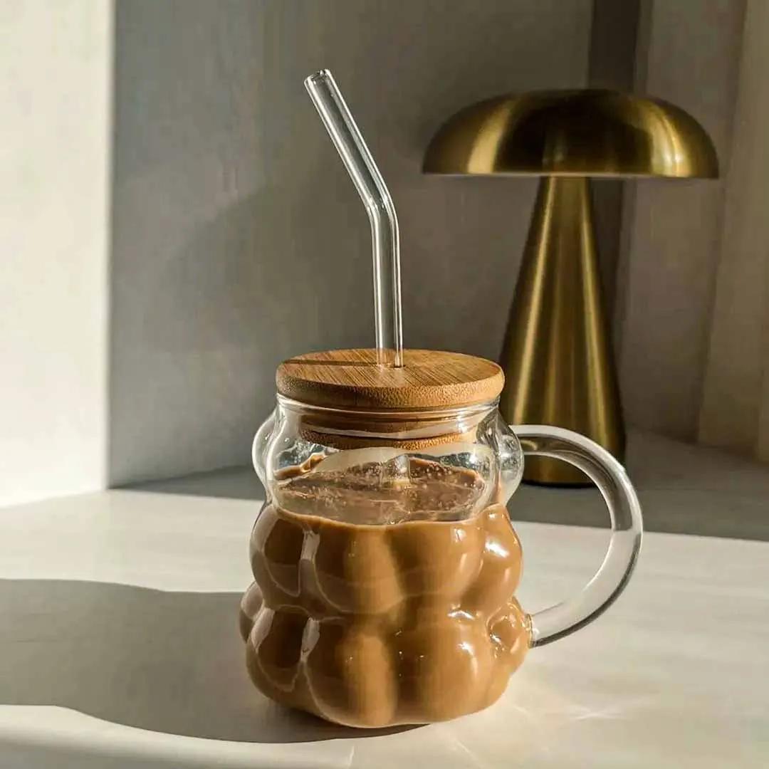 Bubble Design Juice Pot with Handle 00966
