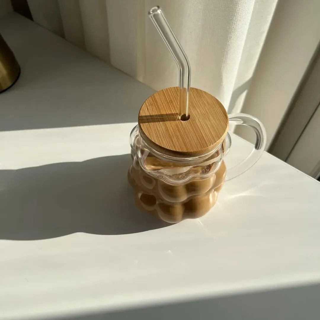 Bubble Design Juice Pot with Handle 00966 - Image 3