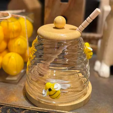 Honey Bee GLass Jar 01406