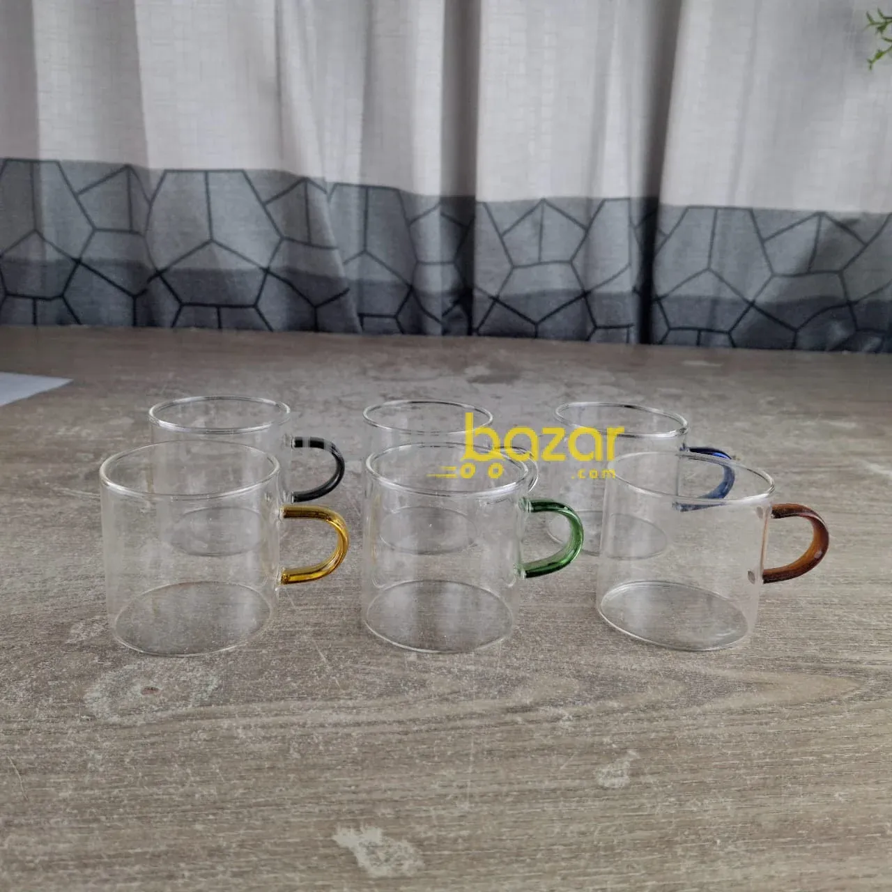 6 Pcs Multi Color Mini Cup Set 00724 - Image 3