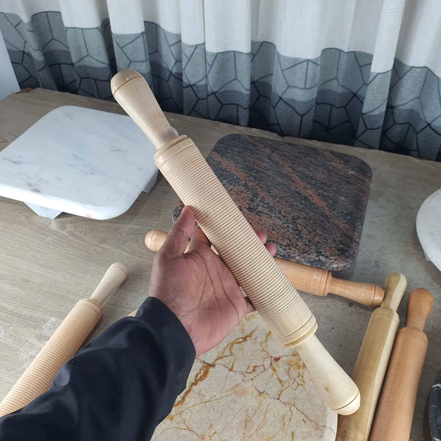 Marble Stone Ruti Roller With Belan 00837 - Image 4