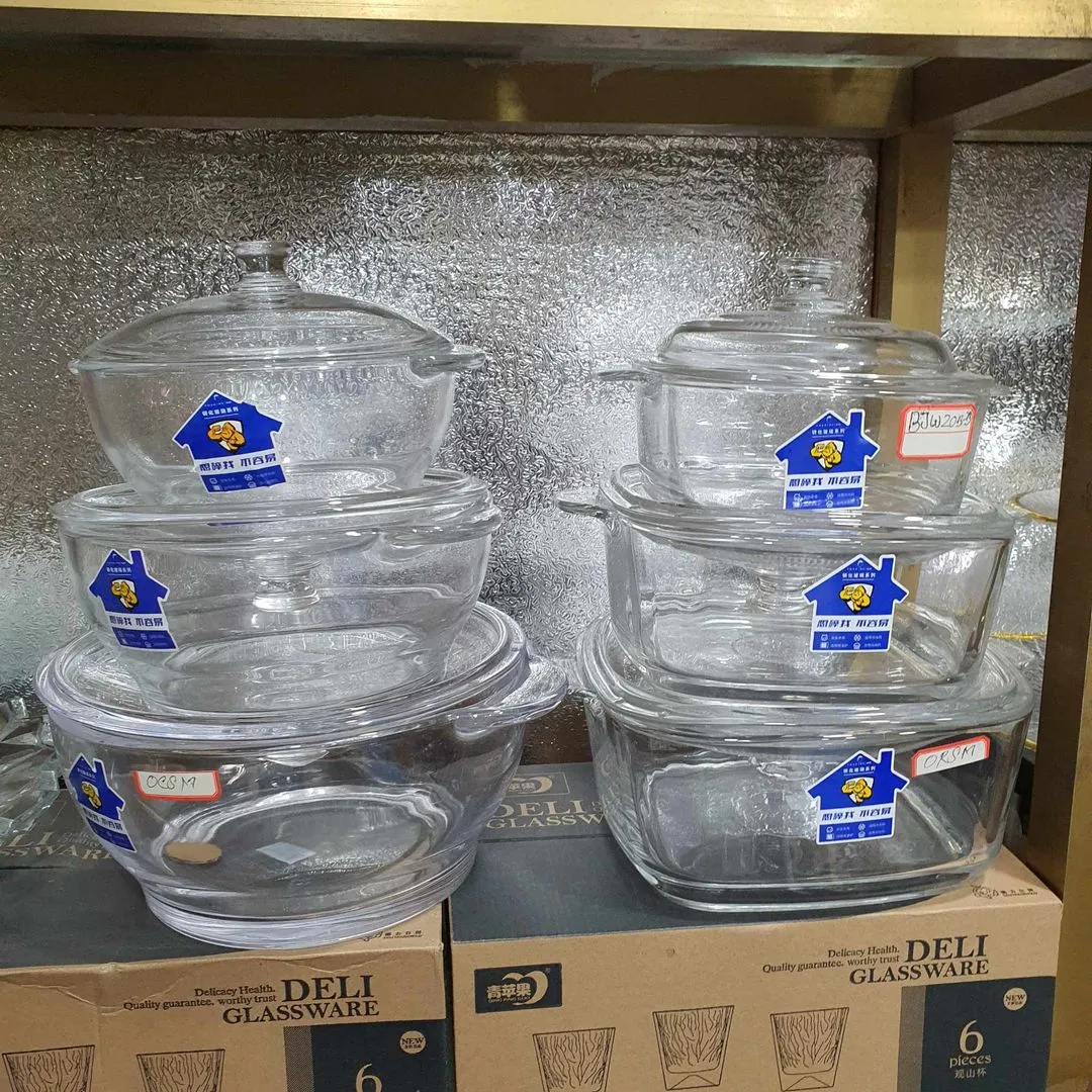 3pcs Pougine Round Serving dish with lid 00999 - Image 3