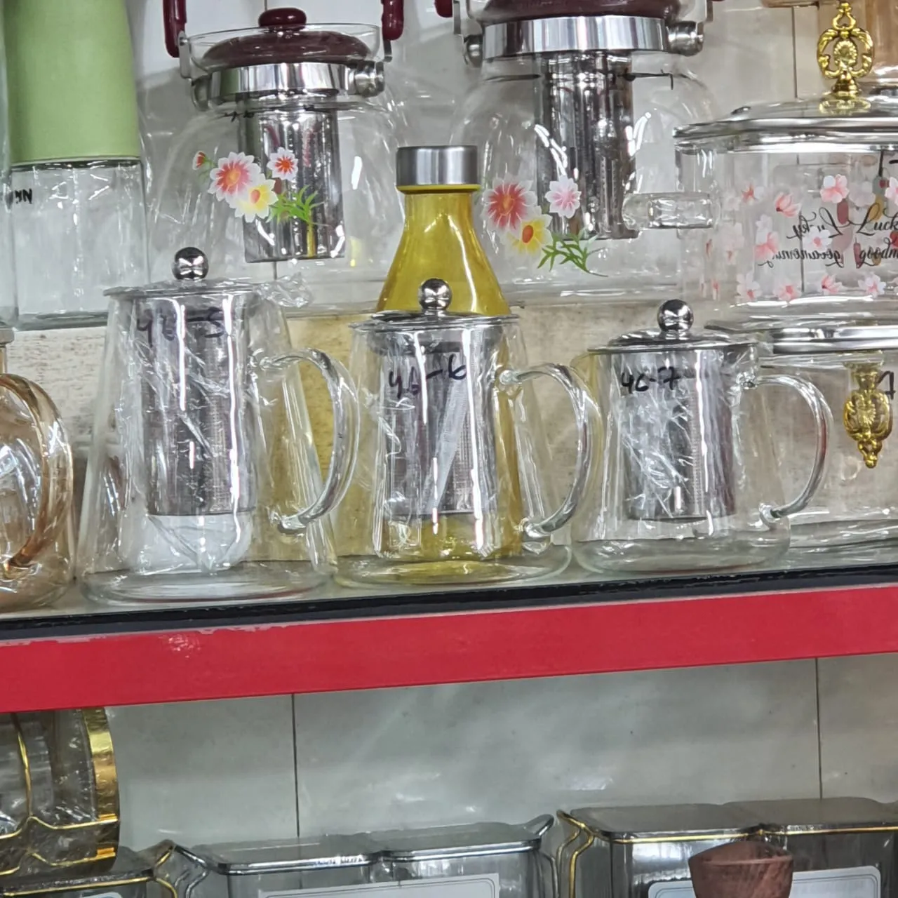 Fire Proof Glass kettle 01373 - Image 3