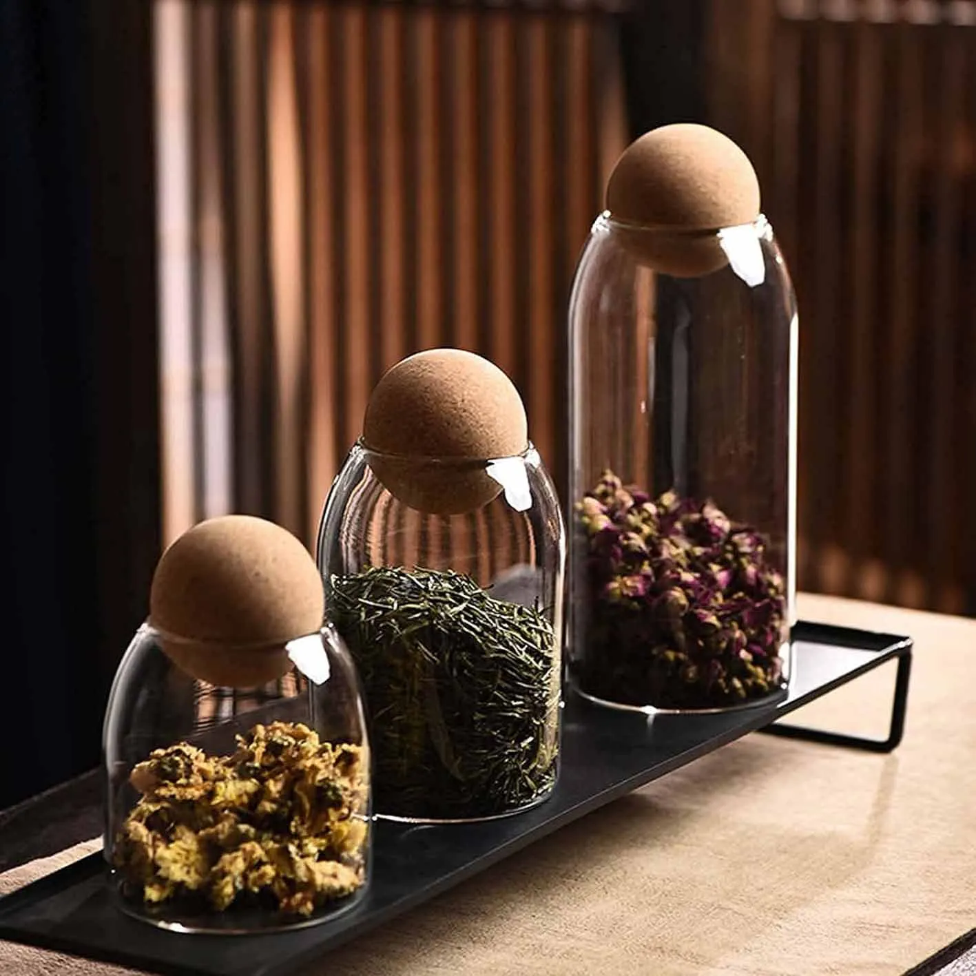 3pcs Food Storage Tank Ball Lid Jar 01101