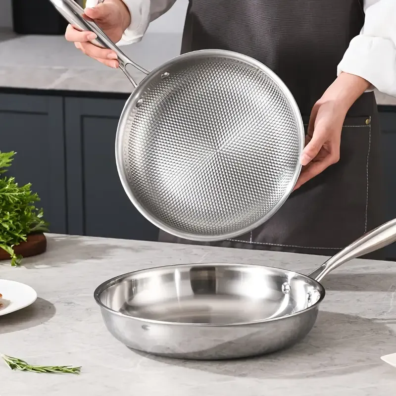 Uncoated SS Frypan - NS 00789