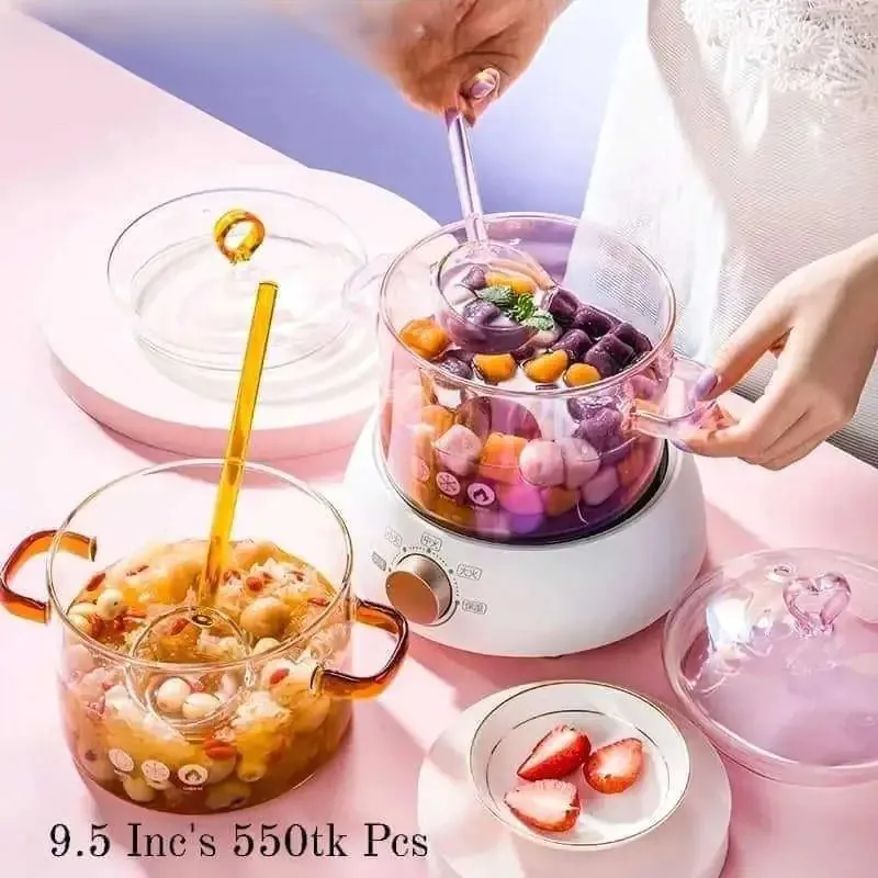 Borosilicate glass spoon