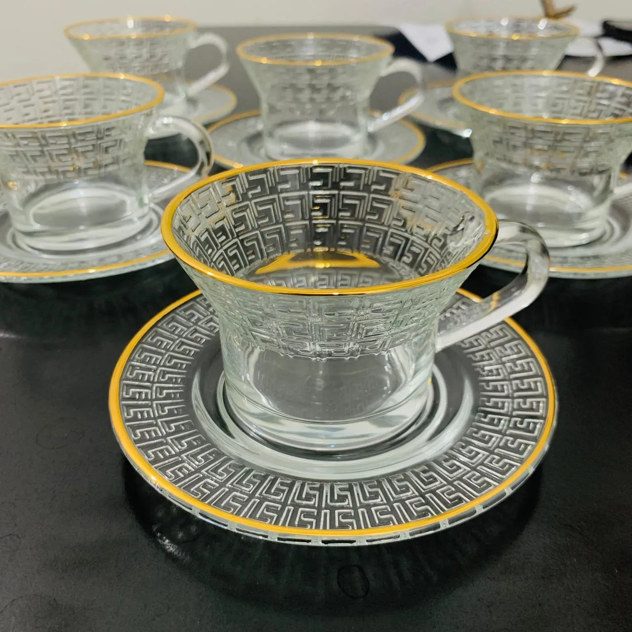 6pcs Tea Cup Set with Saucer HH-102  01187