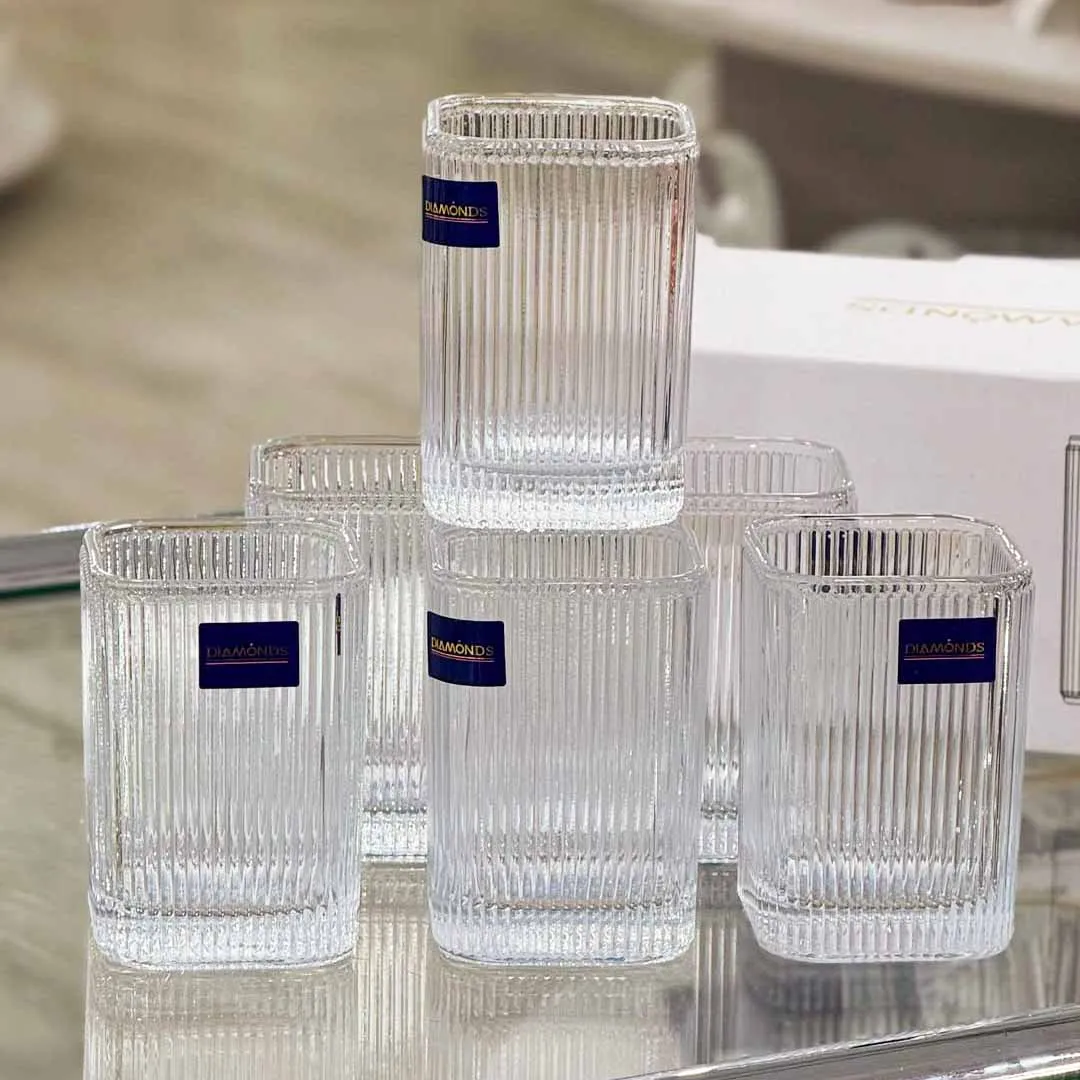 Square Step Design Glass Set 00992