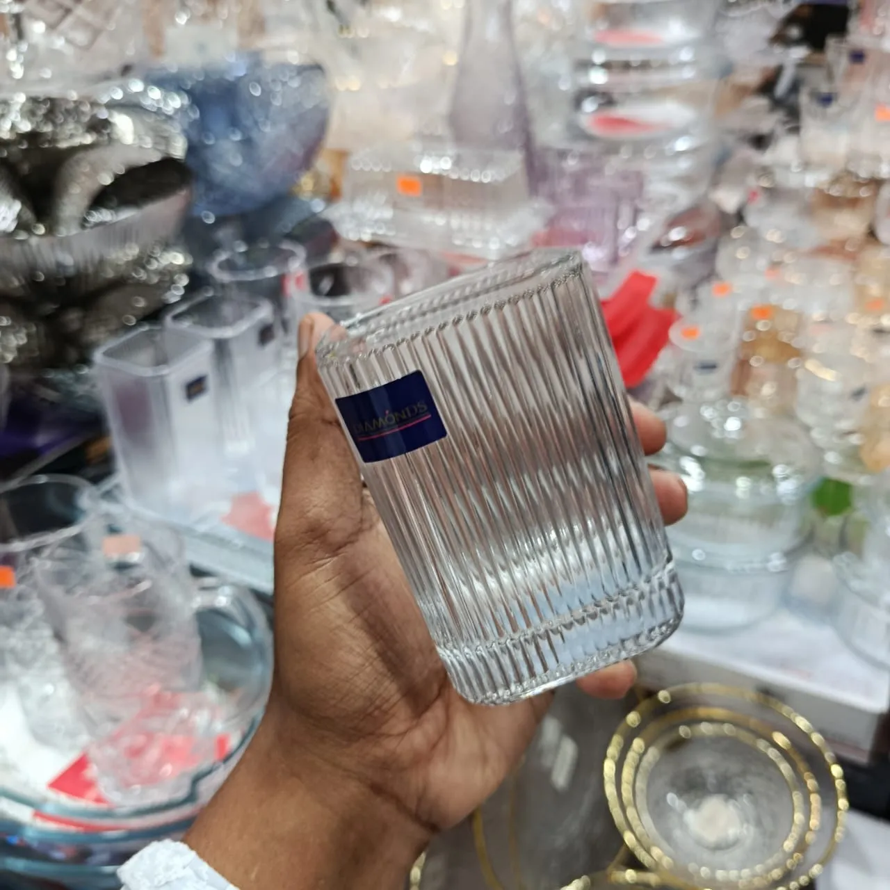Square Step Design Glass Set 00992 - Image 3