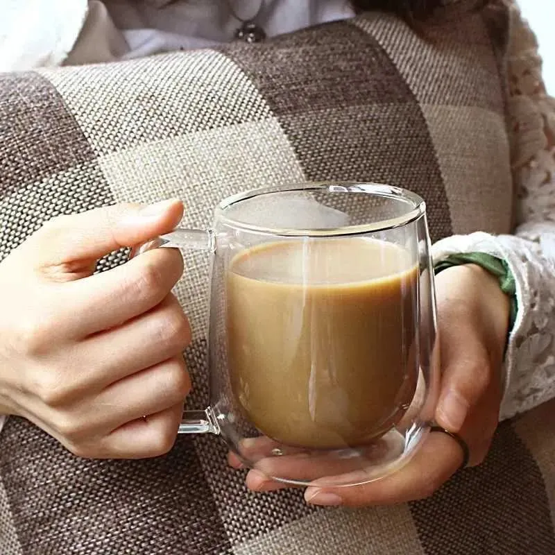 Doubel Wall Coffee Mug Oval -FTK 00969