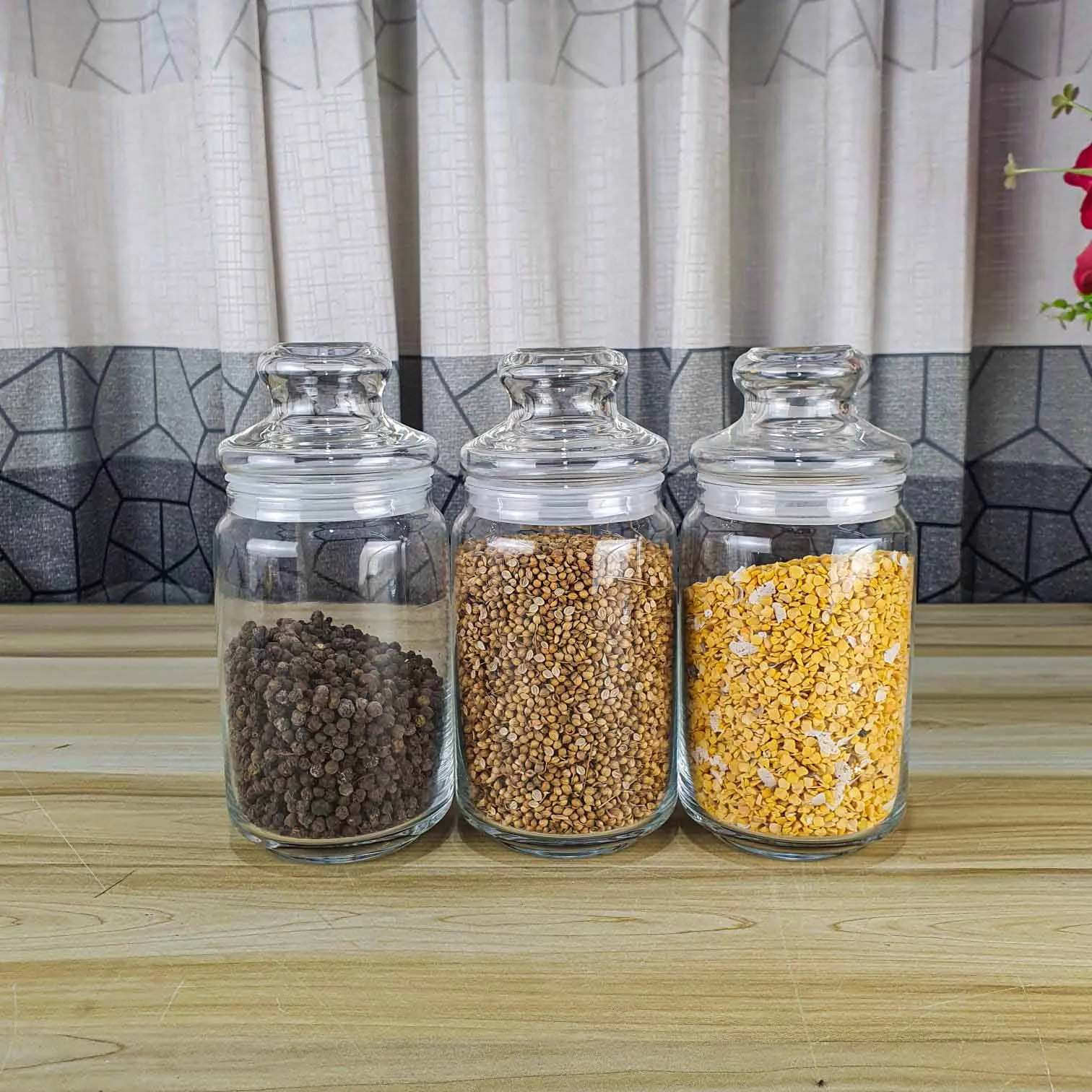 3pcs 750ml Ocean Crystal Airtight Glass jar 01225