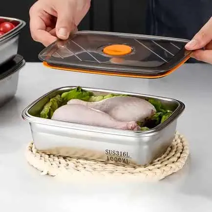 Stainless Steel Airtight Food Storage Box HR 01256