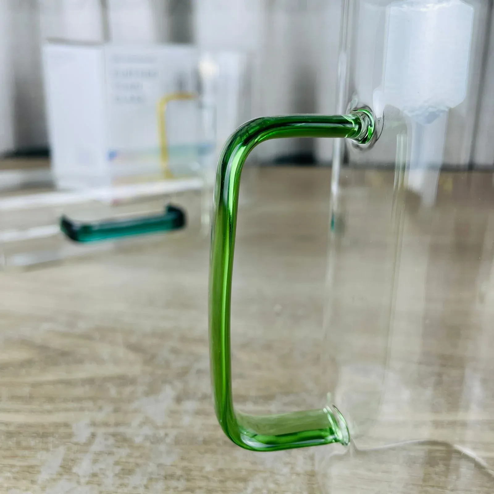 400ml 4pcs Borosilicate glass mug Square 01376 - Image 3