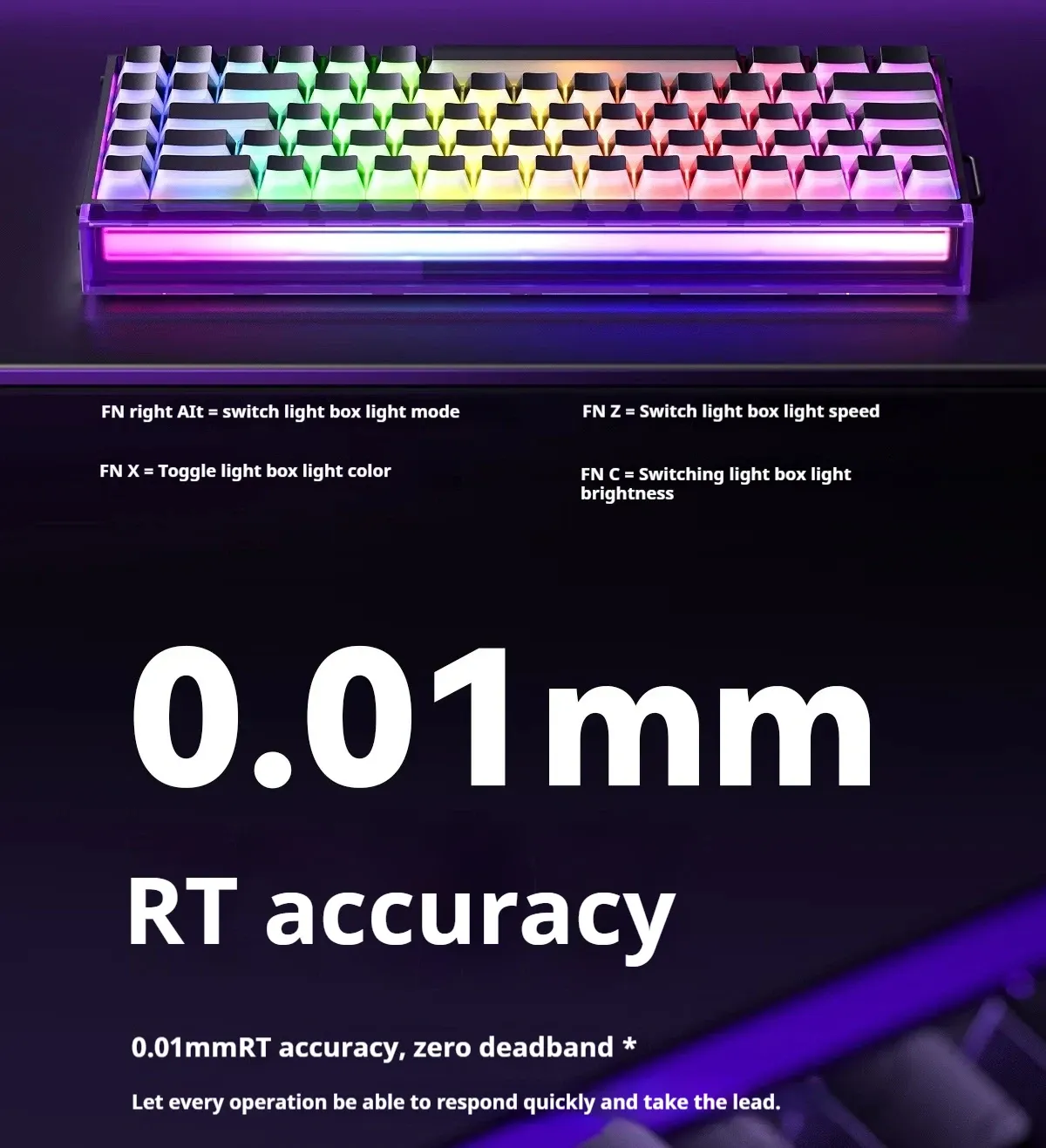 AULA HERO68 HE Magnetic Switch Gaming Keyboard - Image 3