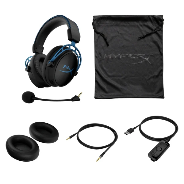 HyperX Cloud Alpha S Black-Blue – USB Gaming Headset with 7.1 Surround Sound - Image 4