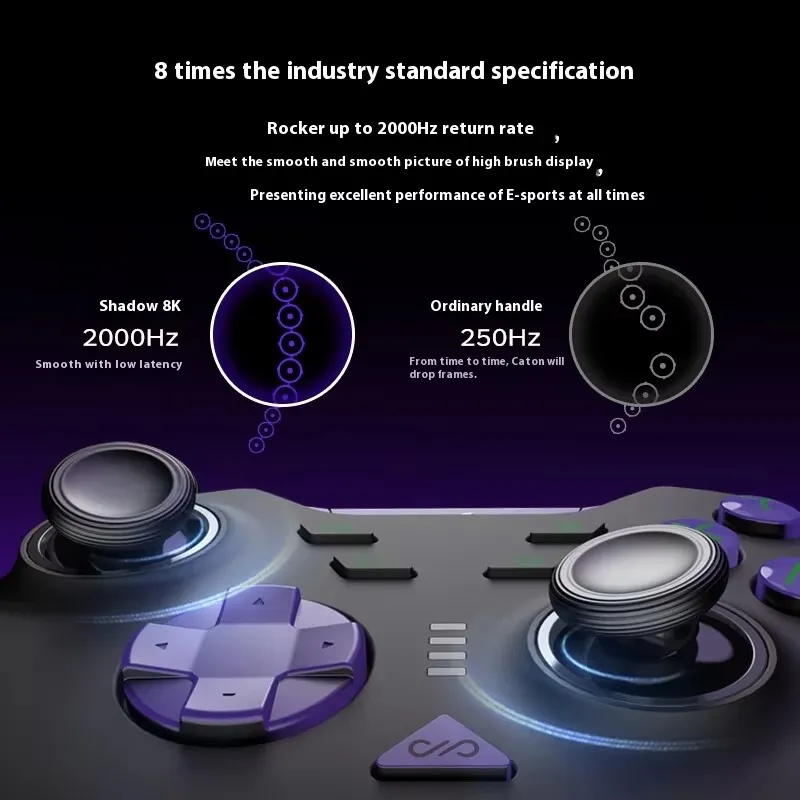 PXN P5 8K Three Modes Wireless Bluetooth Gamepads Custom 8000Hz Polling Rate Hall Trigger For PC NS Phone Gaming Controllers