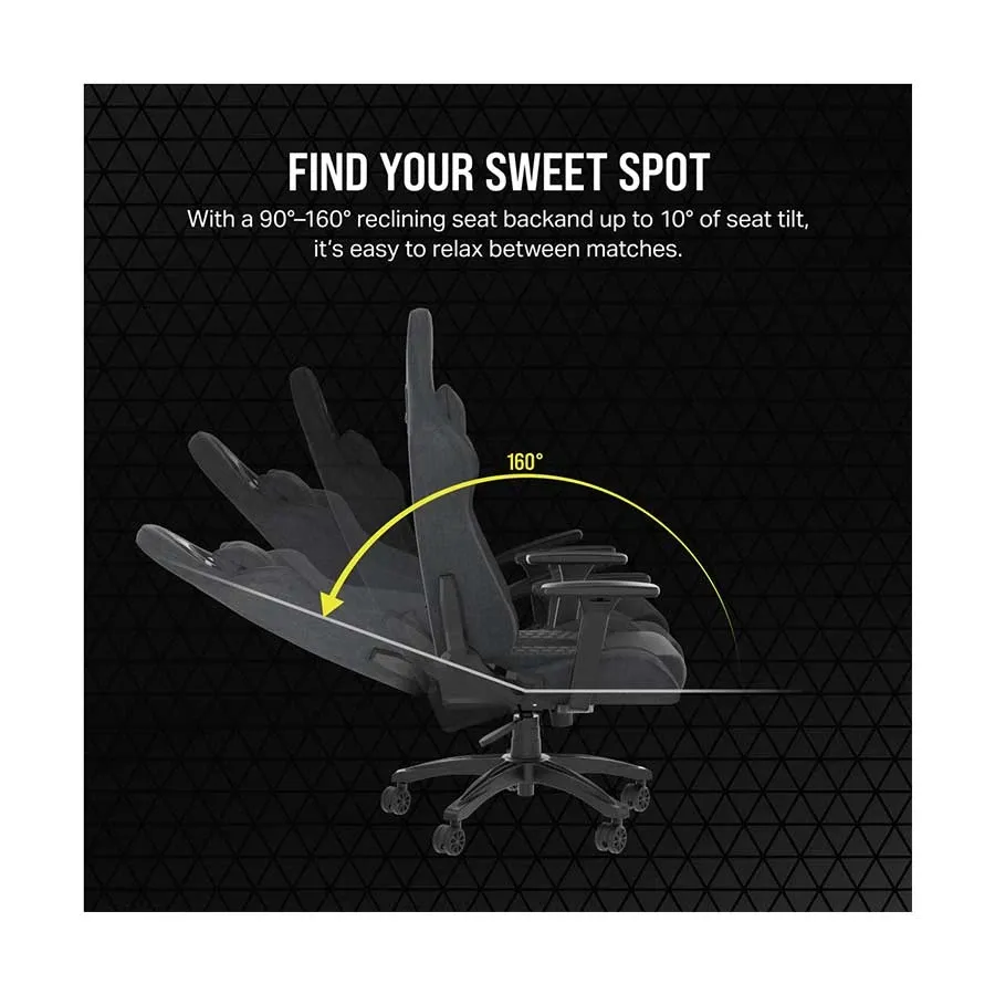 Corsair TC100 RELAXED Fabric Gaming Chair Black