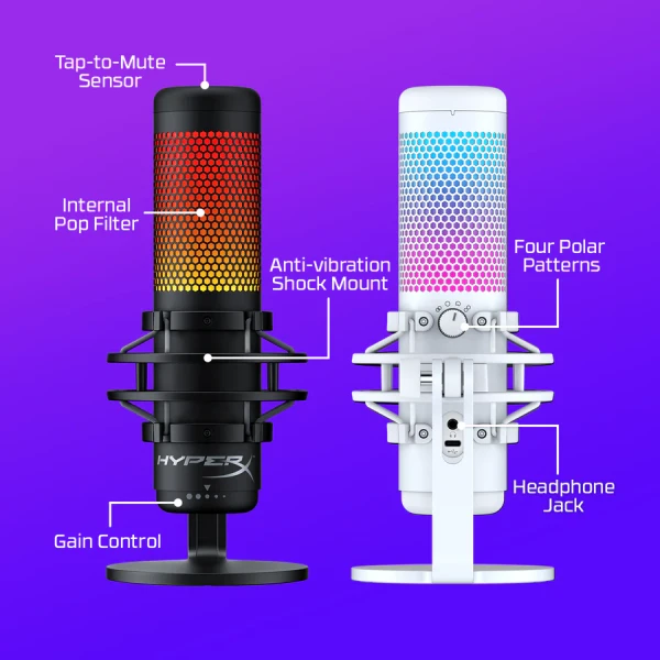HyperX QuadCast S –Black USB Condenser Gaming Microphone - Image 5