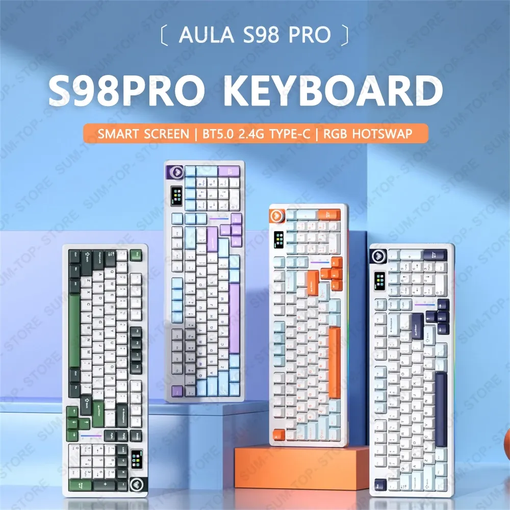 AULA S98 PRO Wireless Gasket Mounted Mechanical Keyboard