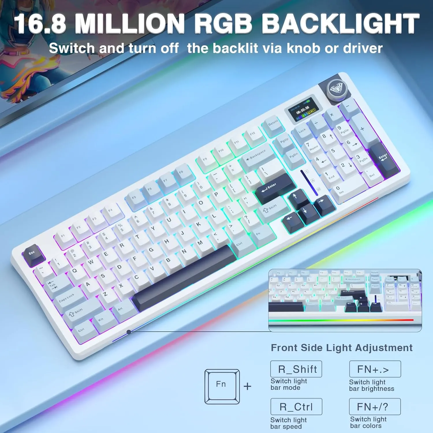 AULA S98 PRO Wireless Gasket Mounted Mechanical Keyboard - Image 9