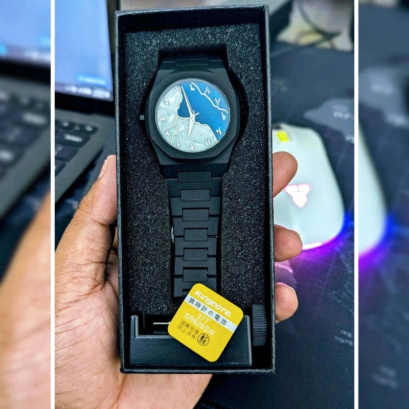 Premium Arabic Watch 🌊 Ocean Map Edition
