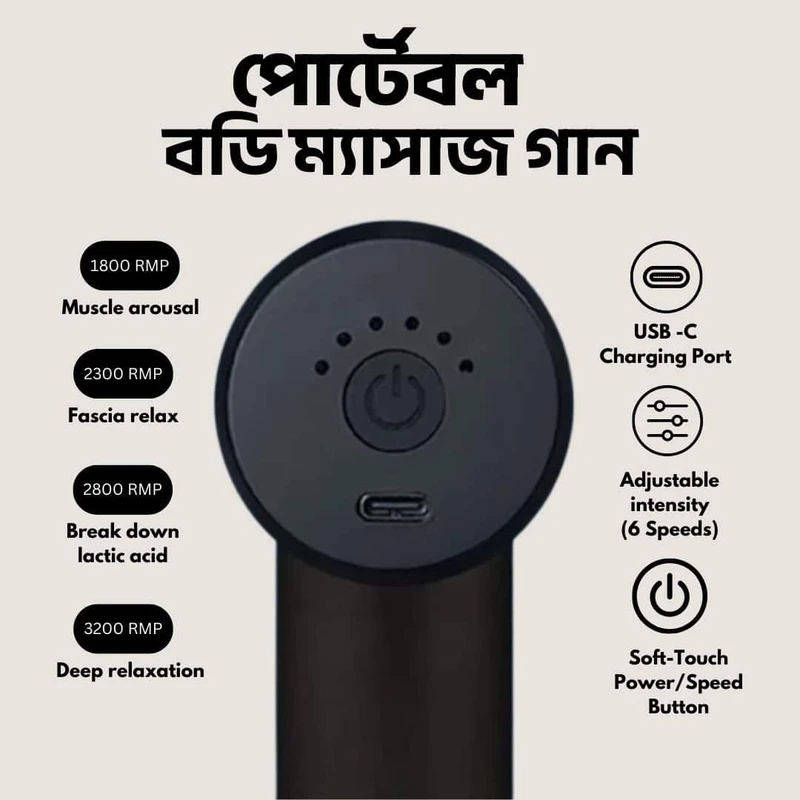 Portable Massage Gun - Thumbnail 5