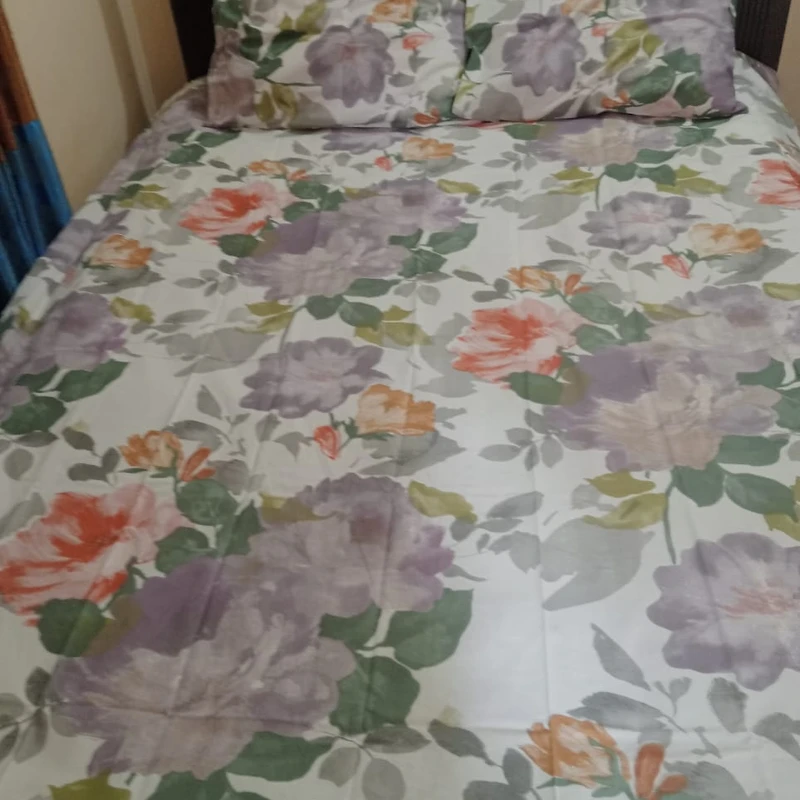 Exportable Cotton Bed Sheet without side pillow