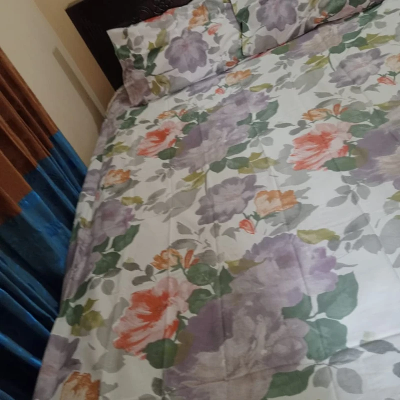 Exportable Cotton Bed Sheet without Side Pillow