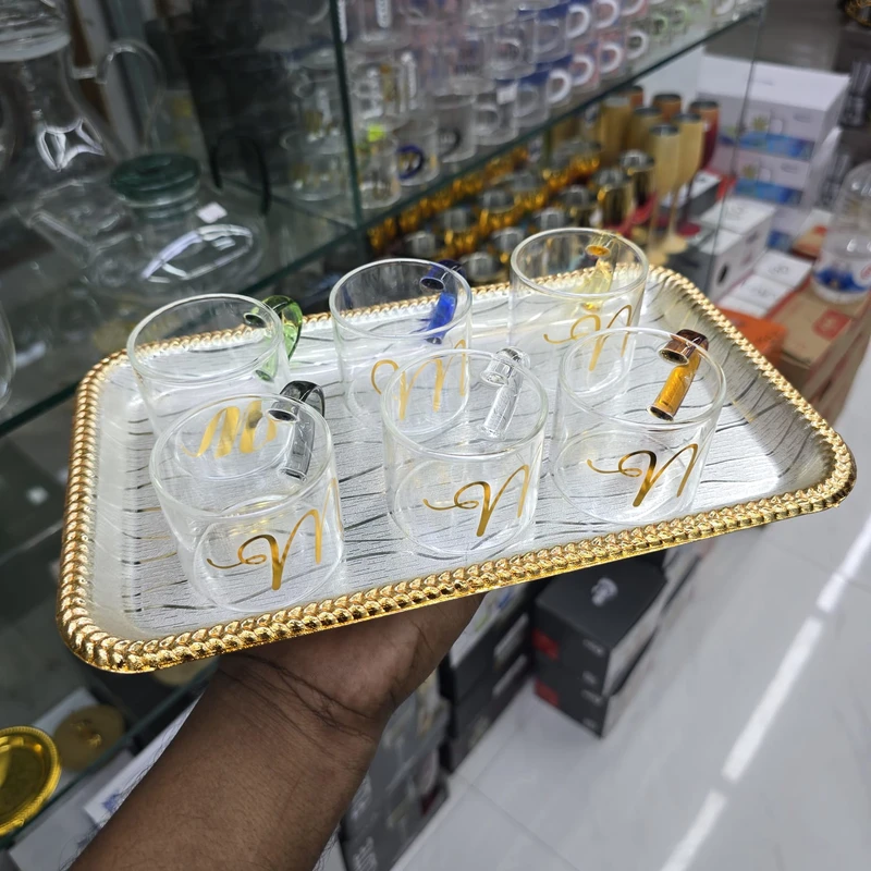 German steel metal Glossy Rectangular Tray