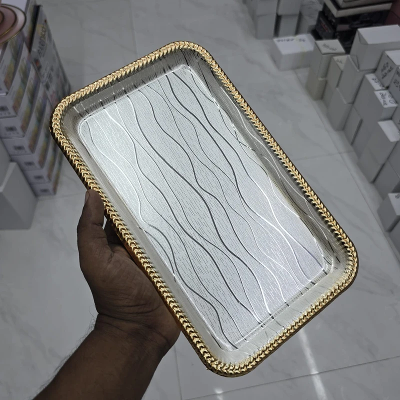 German steel metal Glossy Rectangular Tray - Image 9