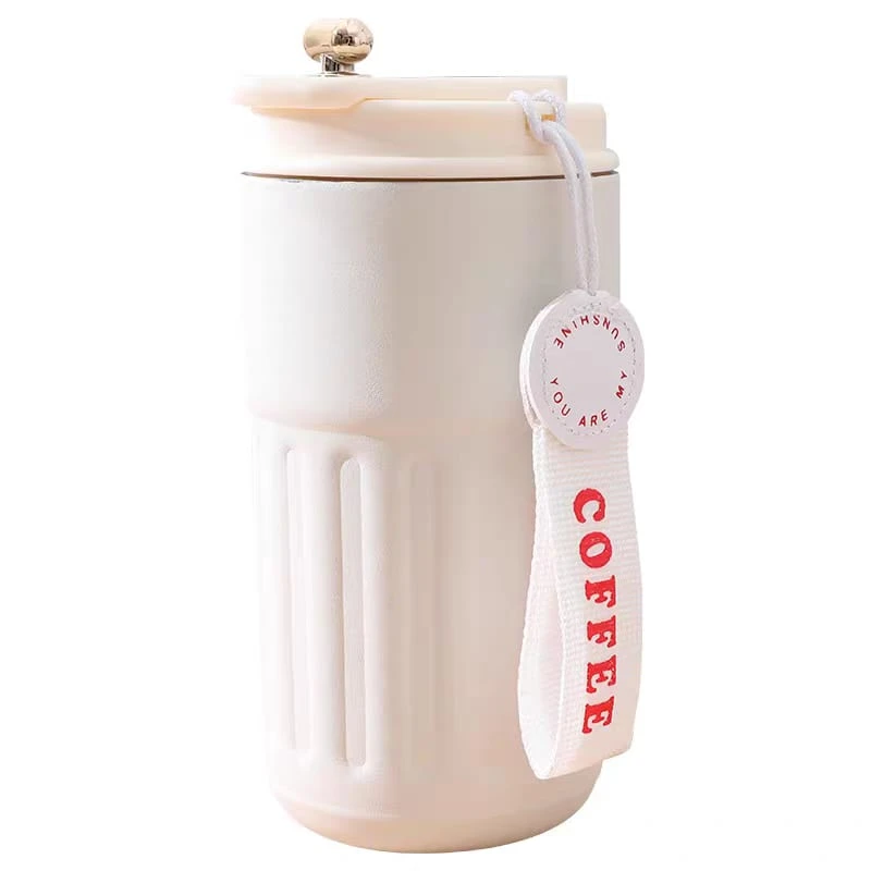 Smart Temperature Display Coffee Cup 316 Stainless Steel Thermos Cup Girls Cute Travel Cup with Handle Car Cup 450 ml - Image 9
