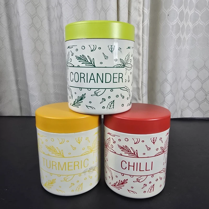 Stainless Steel Canisters 3 pcs