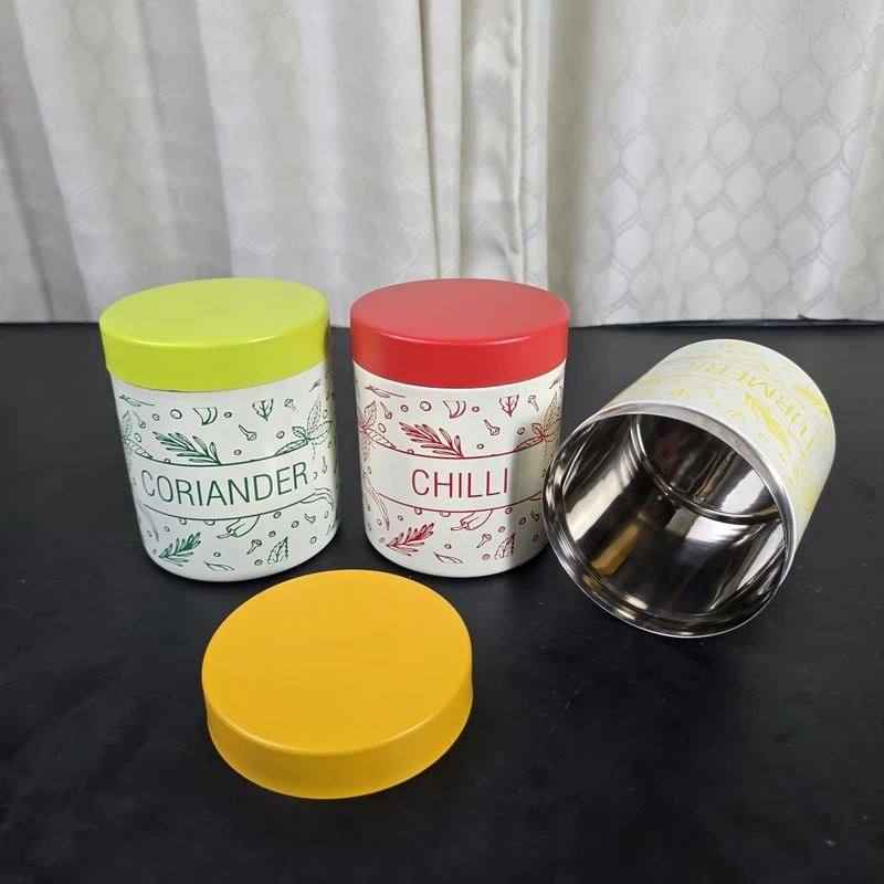 Stainless Steel Canisters 3 pcs - Image 3