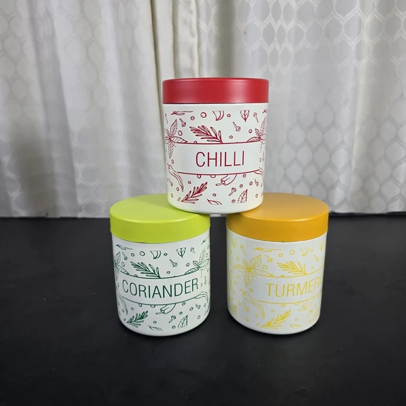 Stainless Steel Canisters 3 pcs - Image 4