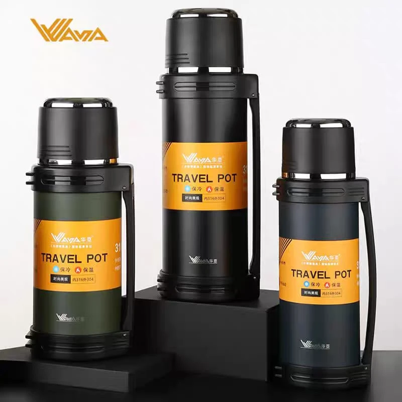 Huaya 316 Stainless Steel Travel Thermos Kettle Large Capacity | Outdoor & Car Use | 1300/1700ml - Image 6