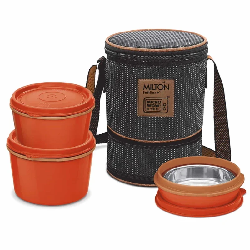 Milton Softline Microwow Lunch Box Set 4 Box with bag - Image 4