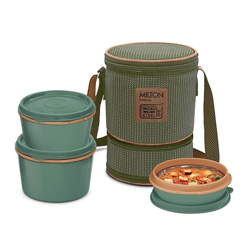Milton Softline Microwow Lunch Box Set 4 Box with bag - Image 5