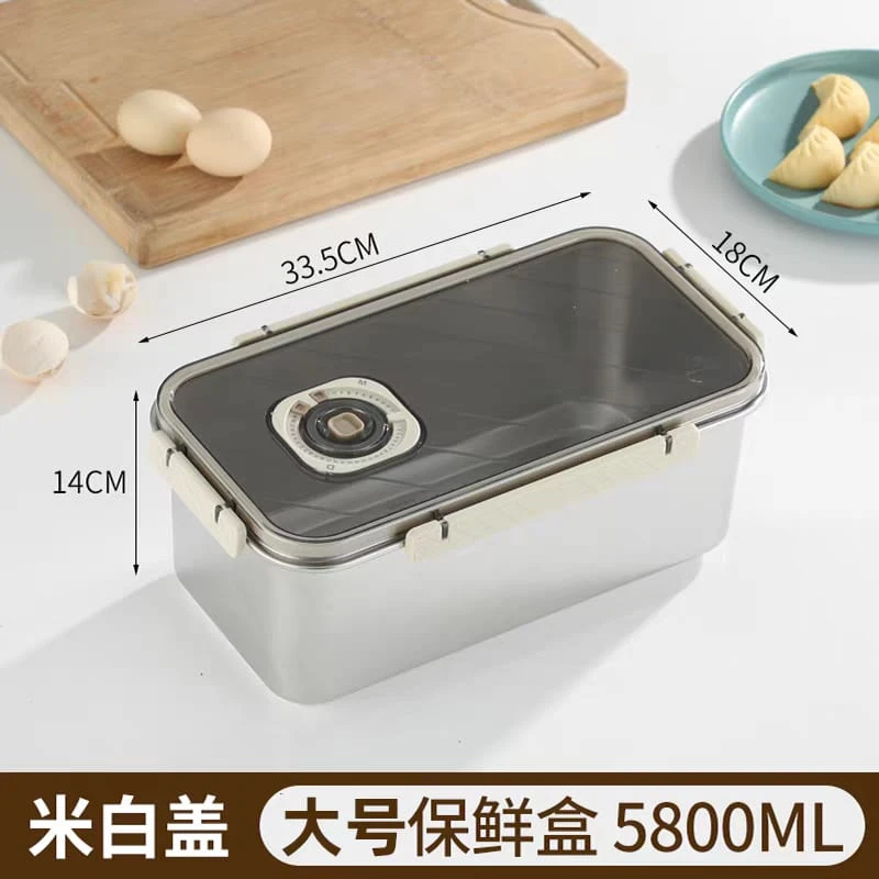 Sealed Food Storage Box – Freezer-Safe, Visible Lid, Multi-Purpose Container 5800ml