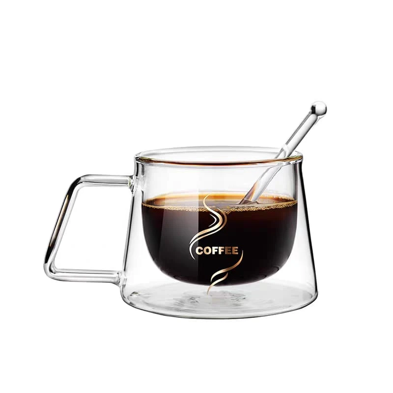 200ml Double Wall Glass Coffee Mug Heat-resistant Espresso Cup Thermo Insulated Cup For Latte Cappuccino Tea Drinkware Set - Image 3