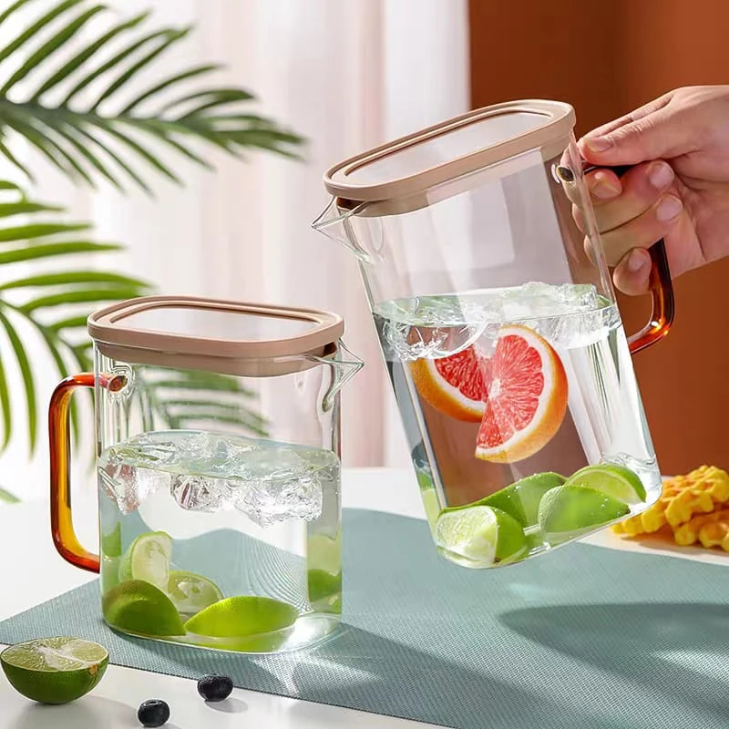 Borosilicate Crystal Glass Water Squwer  – 1000ml / 1500ml