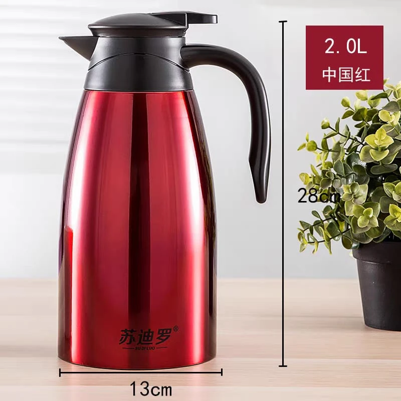 2L Stainless Steel Coffee Pot for Kitchen Insulation Drink Water Bottle es Kettle Jug Vacuum Flask - Image 3
