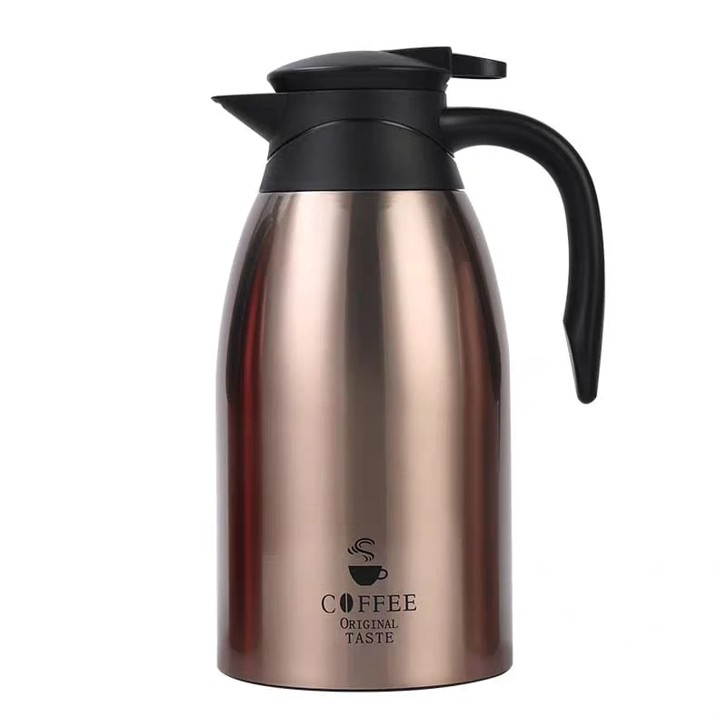2L Stainless Steel Coffee Pot for Kitchen Insulation Drink Water Bottle es Kettle Jug Vacuum Flask - Image 5