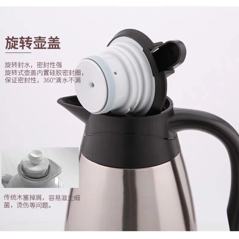 2L Stainless Steel Coffee Pot for Kitchen Insulation Drink Water Bottle es Kettle Jug Vacuum Flask - Image 6