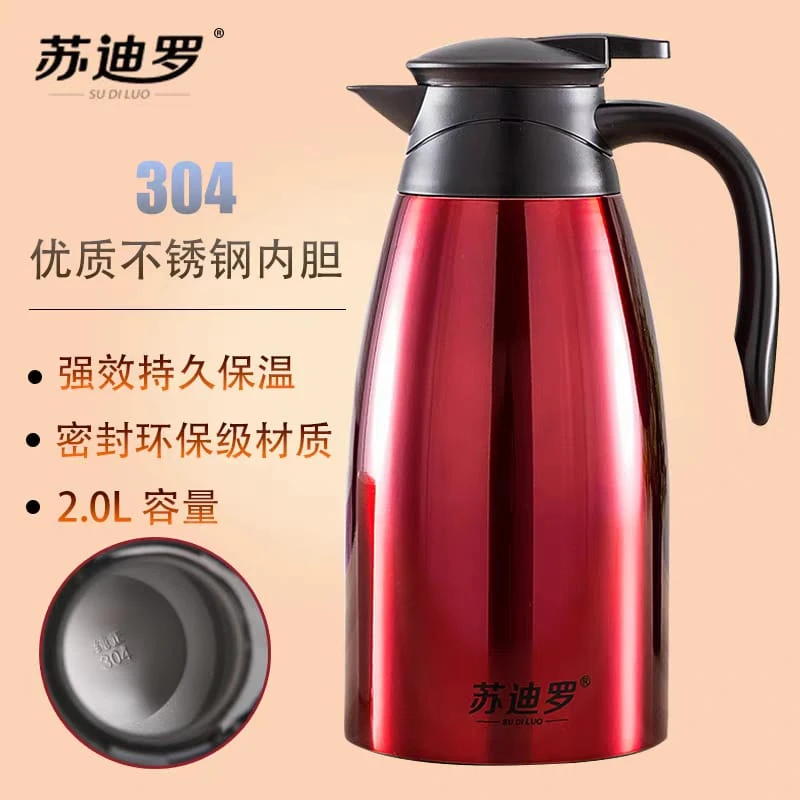 2L Stainless Steel Coffee Pot for Kitchen Insulation Drink Water Bottle es Kettle Jug Vacuum Flask - Image 7