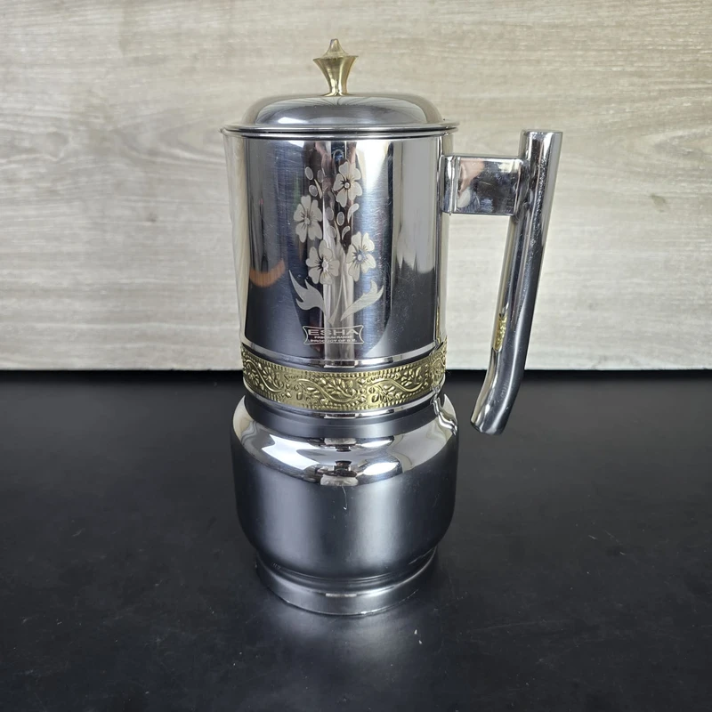 2 Litter Stainless steel water jug round golden ring A4 - Image 3